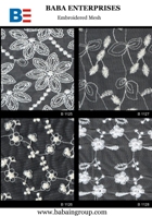 Embroidered Mesh Guipure Lace Polyester and Nylon Net manufacturers in Noida, India
